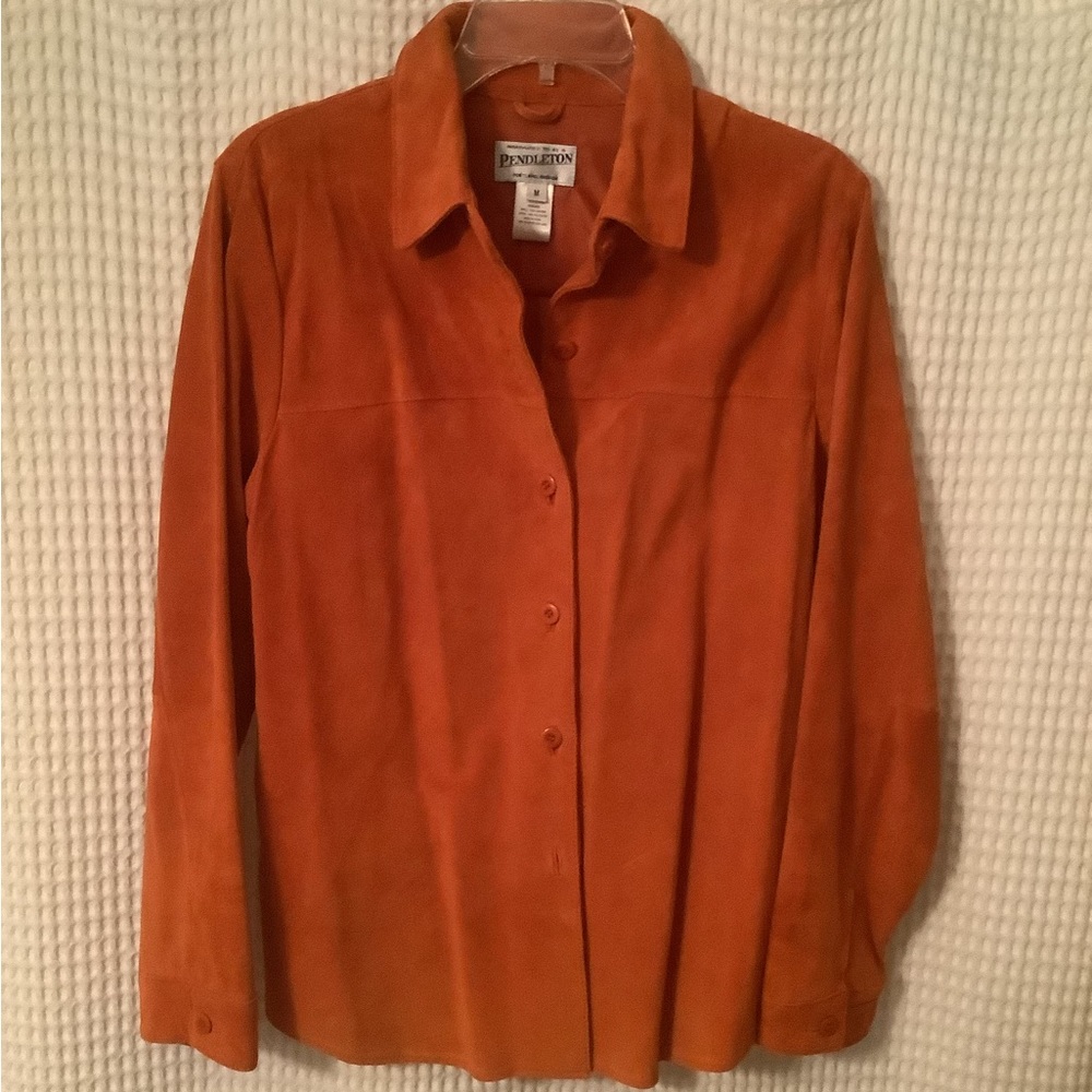 Pendleton suede shirt/ jacket